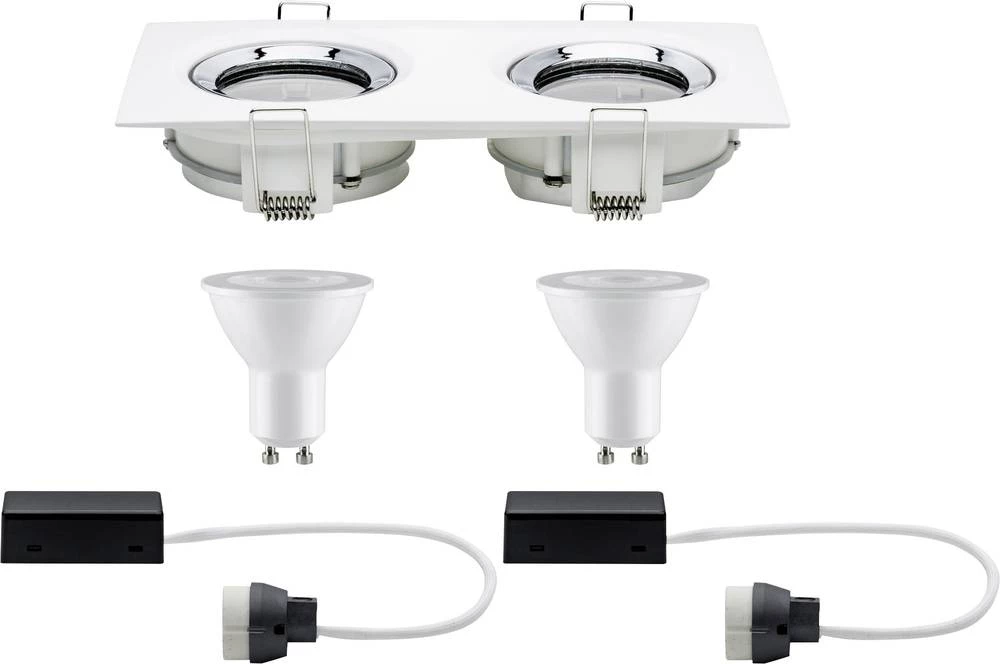 Ugradbena LED svjetiljka za kupaonicu LED GU10 14 W IP65 Paulmann Nova bijele boje (mat), krom slika