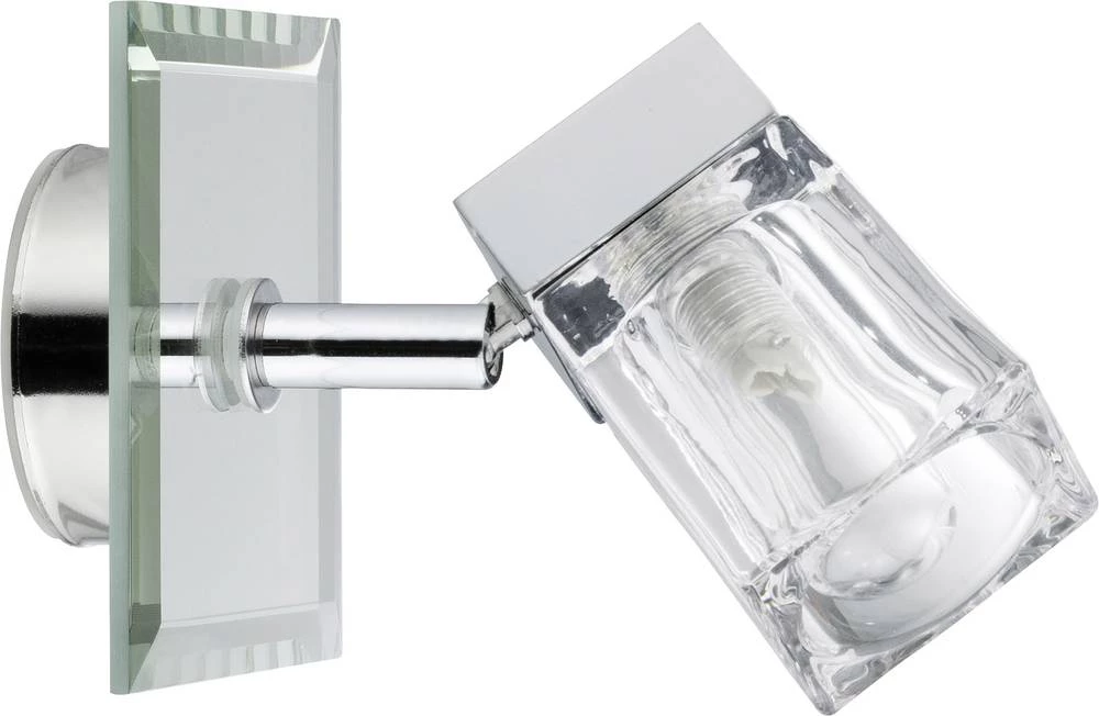 Zidna svjetiljka za kupaonicu, halogena G9 20 W Paulmann Trabani 70840 krom slika