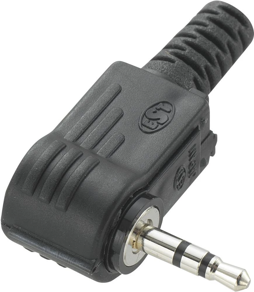 Klinken utični konektor 2.5 mm utikač, kutni, broj polova: 3 stereo, crne boje TRU COMPONENTS 1 kom. slika