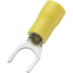 Viličasta kabelska stopica 4 mm 6 mm promjer rupe: 6.5 mm djelomično izolirana, žute boje TRU COMPONENTS 745396 50 kom.