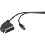 DIN priključak/SCART AV priključni kabel [1x mini-DIN utikač - 1x SCART utikač] 1.5 m crne boje SpeaKa Professional