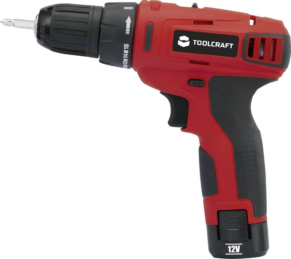 TOOLCRAFT DD 12 bušilica i odvijač na bateriju 12 V 1.3 Ah Li-Ion uklj. kofer slika