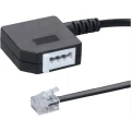 Western adapter za faks uređaje [1x RJ11 utikač 6p4c - 1x TAE-F utičnica] 0.20 m crne boje slika