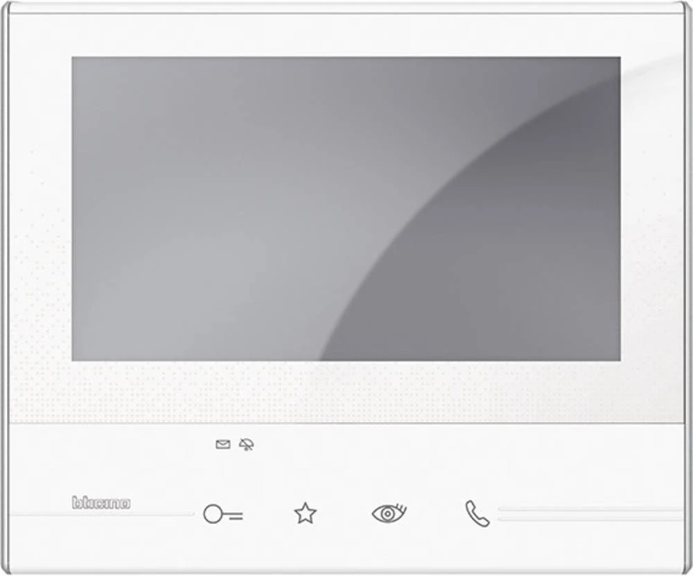 Video portafon 2-žični, video unutarnja jedinica Legrand 4515171 1 obiteljska kuća, bijele boje slika