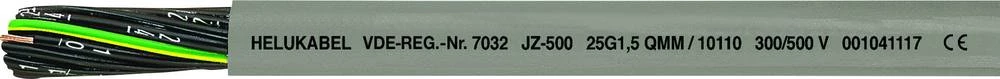 Upravljački kabel JZ-500 3 G 1.50 mm sive boje Helukabel 10091 roba na metre slika