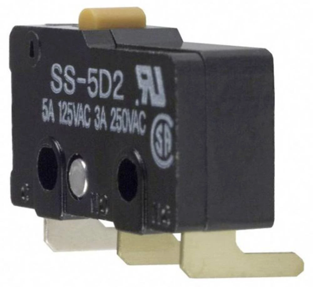 Mikroprekidač 125 V/AC 5 A 1 x uklop/(uklop) Omron SS-5D2 IP40 pritisni 1 kom. slika