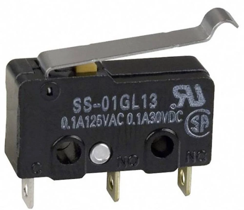 Mikroprekidač 125 V/AC 0.1 A 1 x uklop/(uklop) Omron SS-01GL13 IP40 pritisni 1 kom. slika