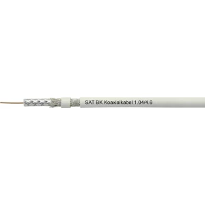 Koaksijalni kabel, vanjski promjer: 6.80 mm 75 120 dB bijele boje Helukabel 400197/50 50 m slika