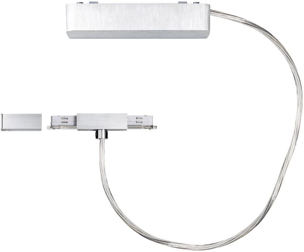 Komponente za visokonaponski sustav šina, napajač s kabelom i kućištem Paulmann VariLine 95135 aluminij (četkani) slika