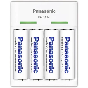 Punjač za okrugle baterije NiMH uklj. baterije Panasonic BQ-CC61 micro (AAA), mignon (AA) slika
