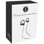 Bluetooth® sportske slušalice Tie Studio Bluetooth 4.1 In Ear s mikrofonom, kontrola glasnoće, crne, otporne na znoj