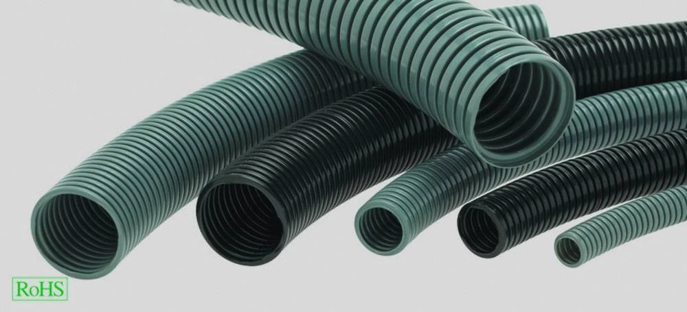 Valovita cijev, crne boje 22.4 mm Helukabel 920166 HELUcond PA12-B NW21 SW 50 m slika