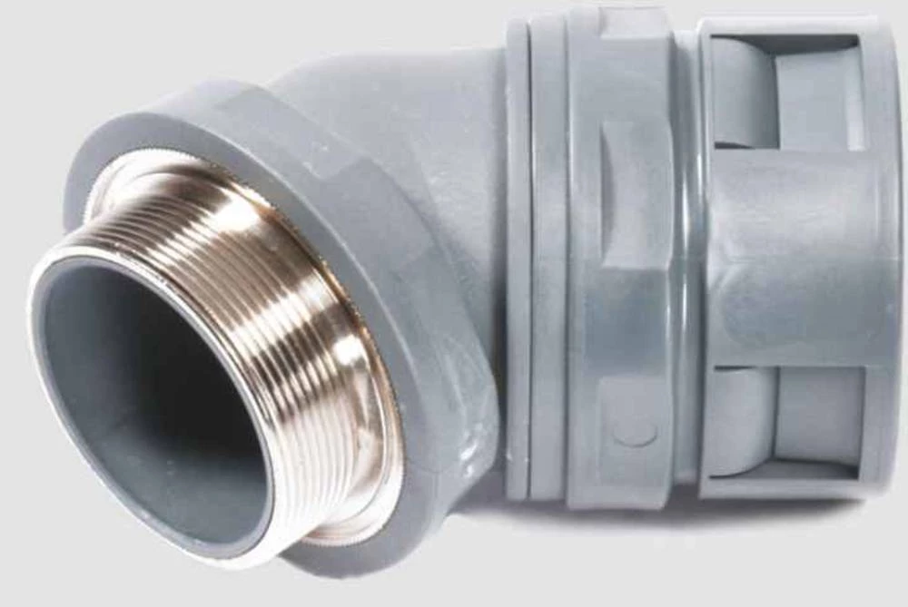 Cijevna uvodnica, sive boje 45° Helukabel 920268 HSSV 45° MG GR M50 NW48/50 1 kom. slika