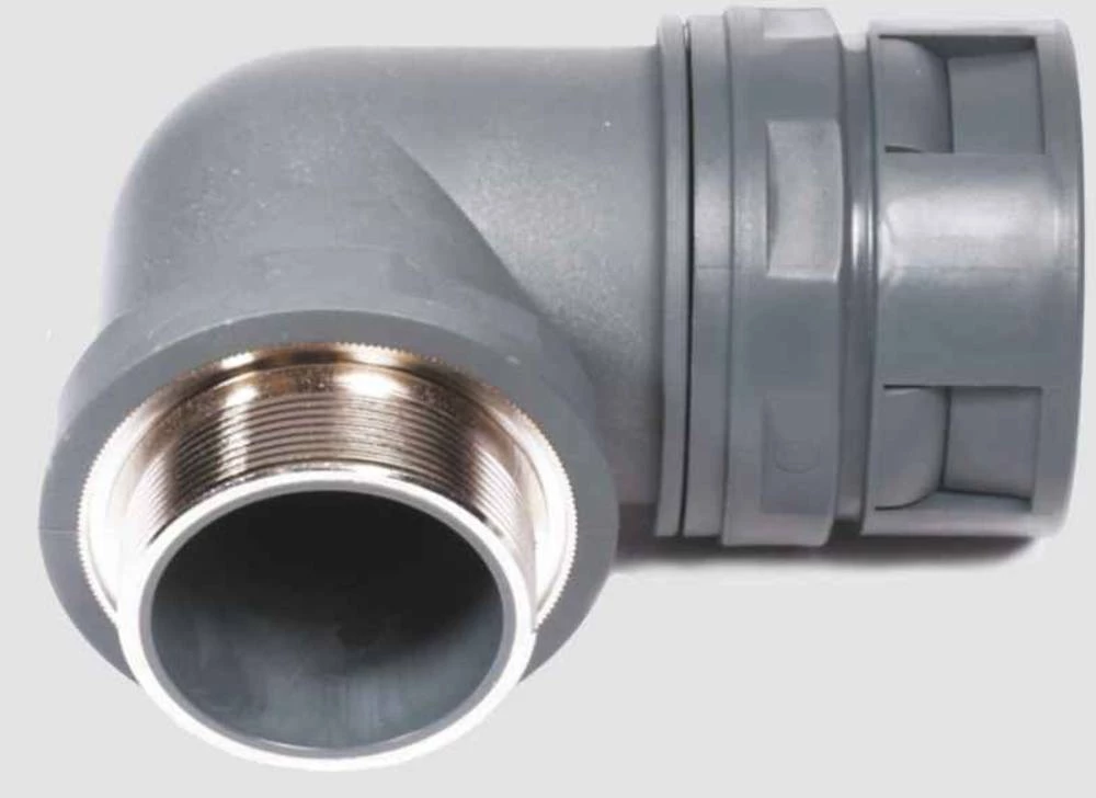 Cijevna uvodnica, crne boje 90° Helukabel 920263 HSSV 90° MG SW M50 NW48/50 1 kom. slika