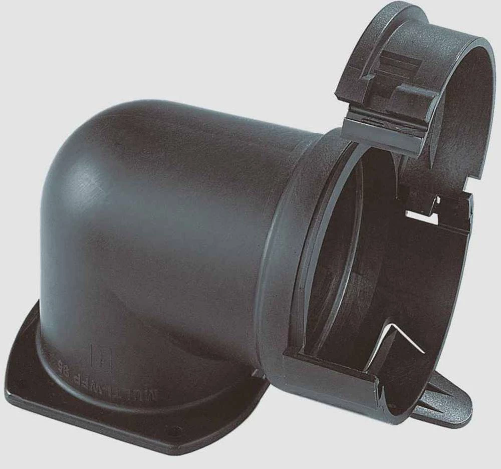 Priključak s prirubnicom, crne boje Helukabel 920369 JUMBO-FP ravna SW NW95 1 kom. slika