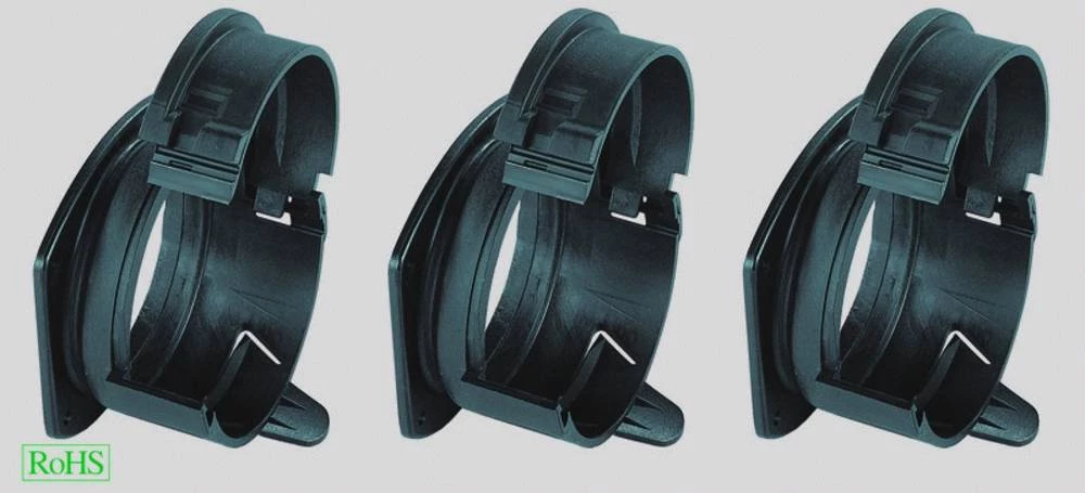 Priključak s prirubnicom, crne boje Helukabel 90406 Dichtungssatz NW70 1 kom. slika