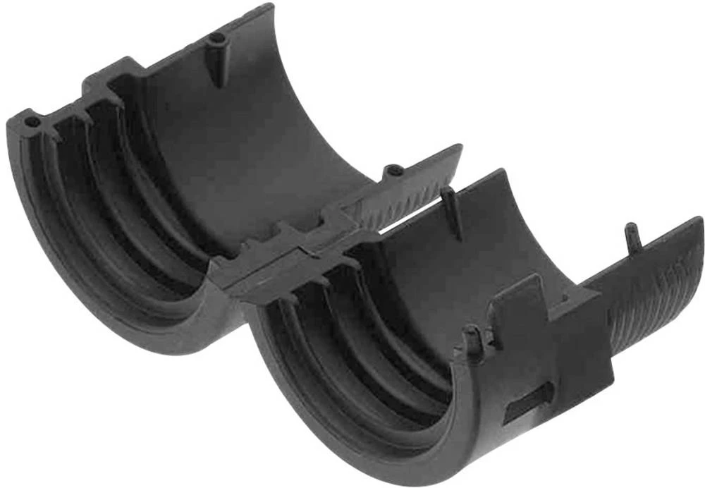 Cijevna uvodnica, crne boje, ravna Helukabel 905032 COV M20 djeljiva vijčana veza NW14 1 kom. slika