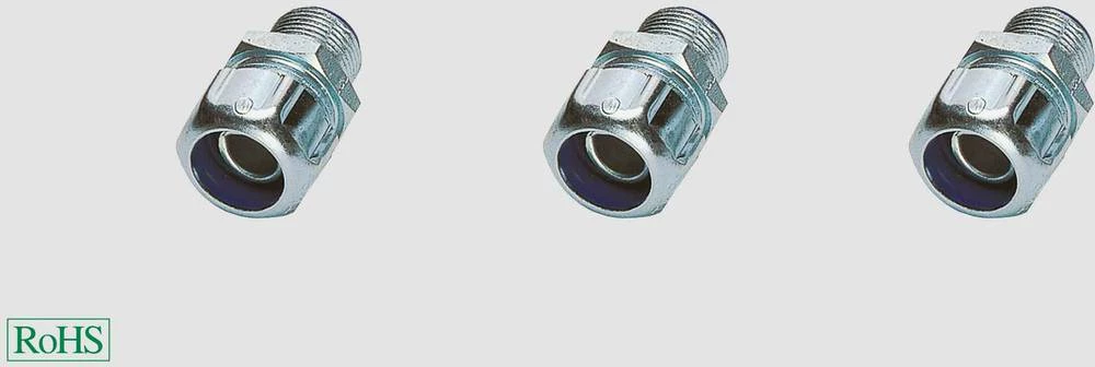 Cijevna uvodnica, sive boje, ravna Helukabel 90673 USK PG48 sive boje 1 kom. slika