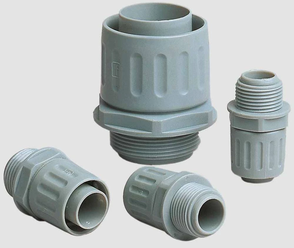 Cijevna uvodnica, sive boje, ravna Helukabel 97609 LK-I M63x1,5 sive boje 1 kom. slika