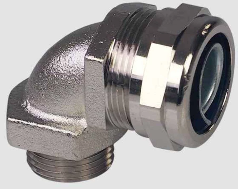 Cijevna uvodnica, srebrne boje 90° Helukabel 908483 CV Compact 90° M20 (1/2) 1 kom. slika