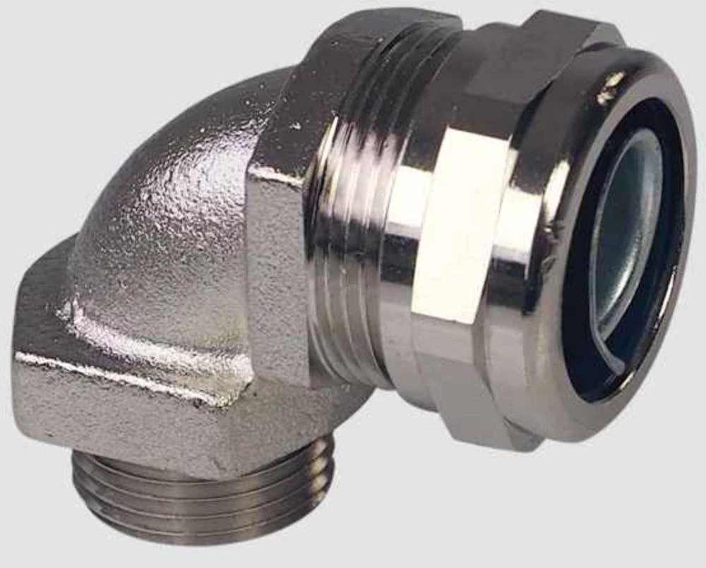 Cijevna uvodnica, srebrne boje 90° Helukabel 908485 CV Compact 90° M32 (1) 1 kom. slika
