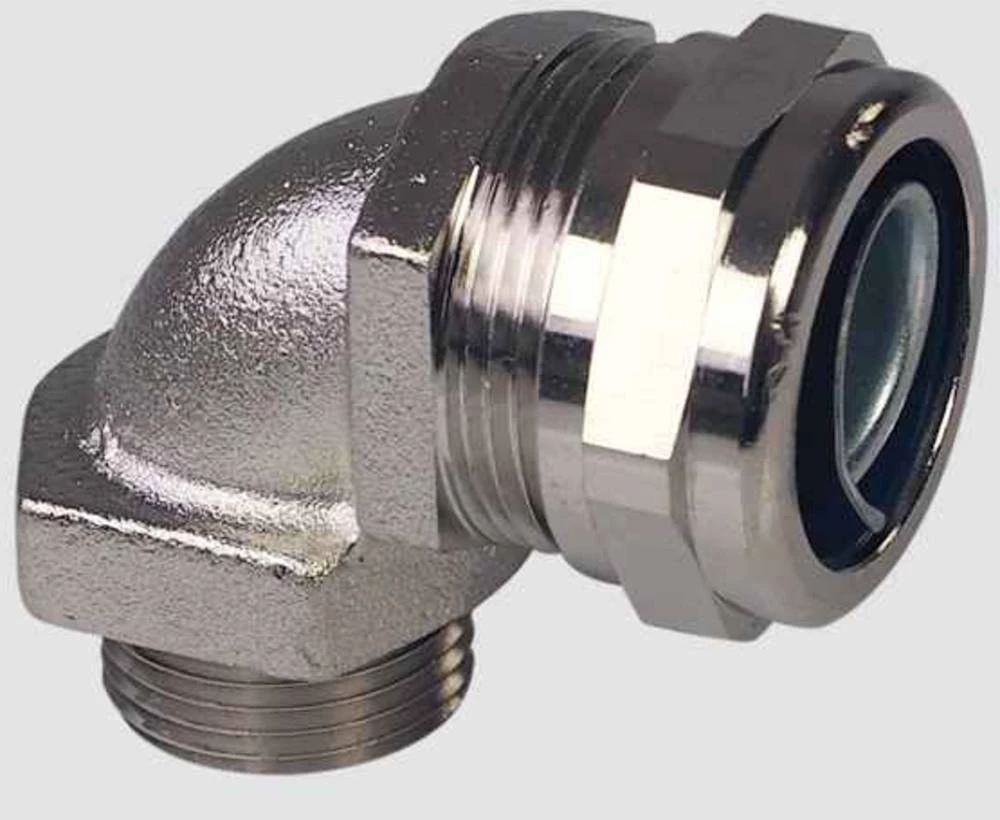 Cijevna uvodnica, srebrne boje 90° Helukabel 908487 CV Compact 90° M50 (1 1/2) 1 kom. slika