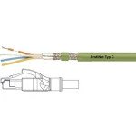 RJ45 mrežni priključni kabel CAT 5e SF/UTP 2 m zelene boje, PUR plašt, pleteni štit, zaštitna folija, fleksibilni unutarnji vodi