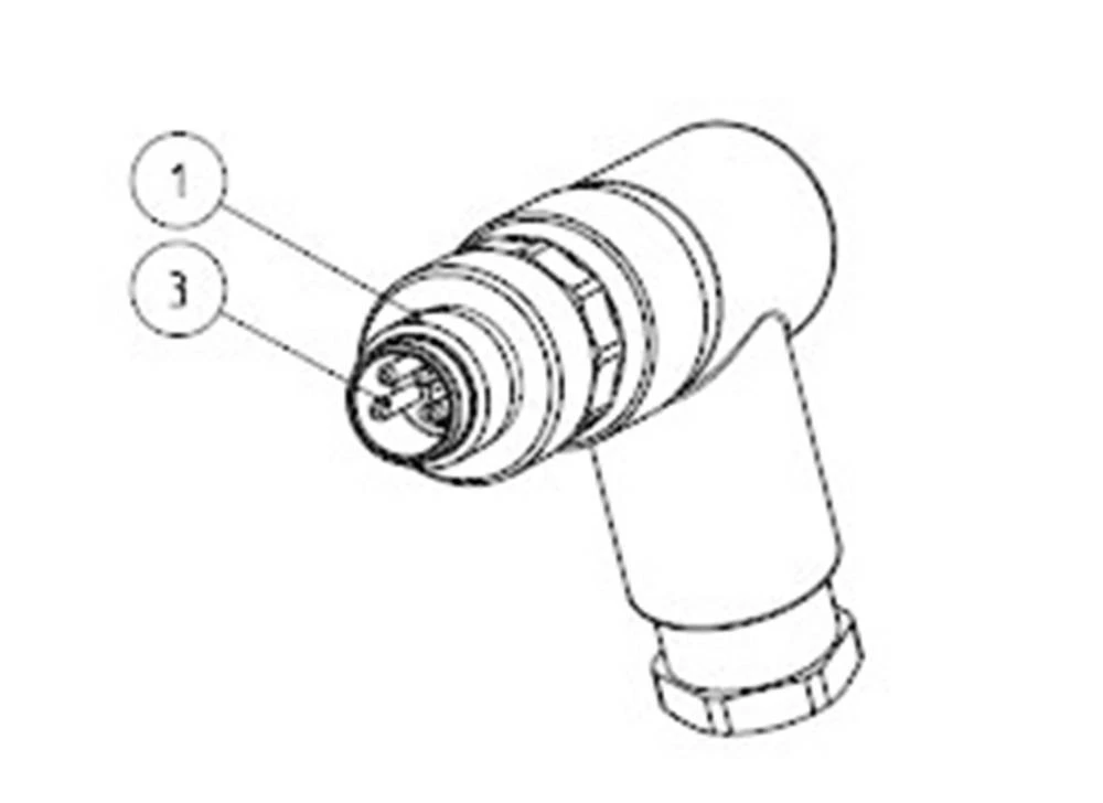 Aktuatorsko-senzorski konektor M12, kutni utikač T4113001051-000 TE Connectivity sadržaj: 1 kom. slika