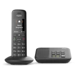 Bežični analogni telefon Gigaset C570A automatska sekretarica, telefoniranje slobodnih ruku, crne boje