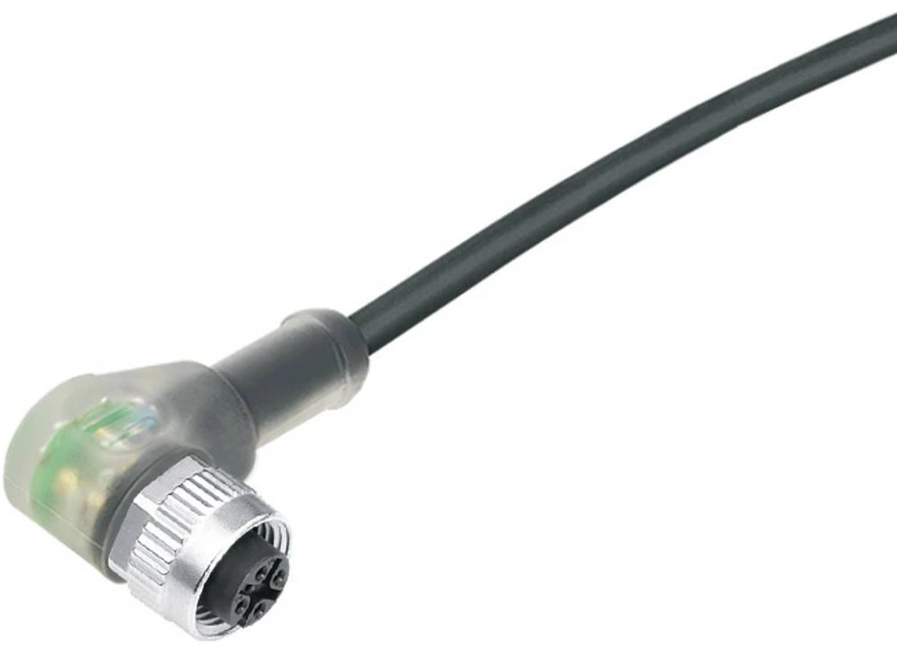 Aktuatorsko-senzorski konektor, konfekcioniran M12 utičnica s prirubnicom 5 m broj polova (RJ): 4 Binder 77 3634 0000 50003-0500 slika
