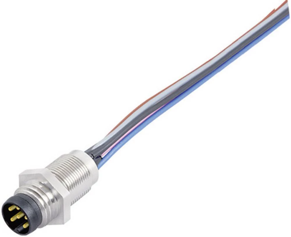 Aktuatorsko-senzorski ugradbeni konektor M8 ugradbeni utikač, broj polova (RJ): 3 Binder 09-3403-00-03 20 kom. slika