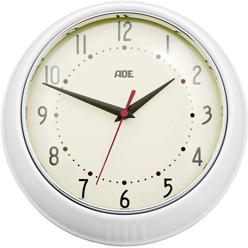 Zidni kvarčni sat ADE CK 1601 65 mm x 240 mm x 240 mm krem-bijele boje slika