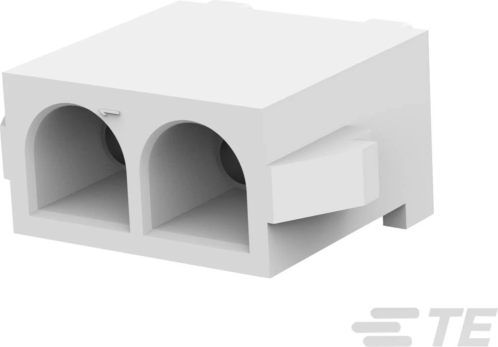 Kućište s muškim kontaktima za tiskanu pločicu MATE-N-LOK ukupan broj polova: 2 TE Connectivity 643412-1 mjere rastera: 6.35 mm slika