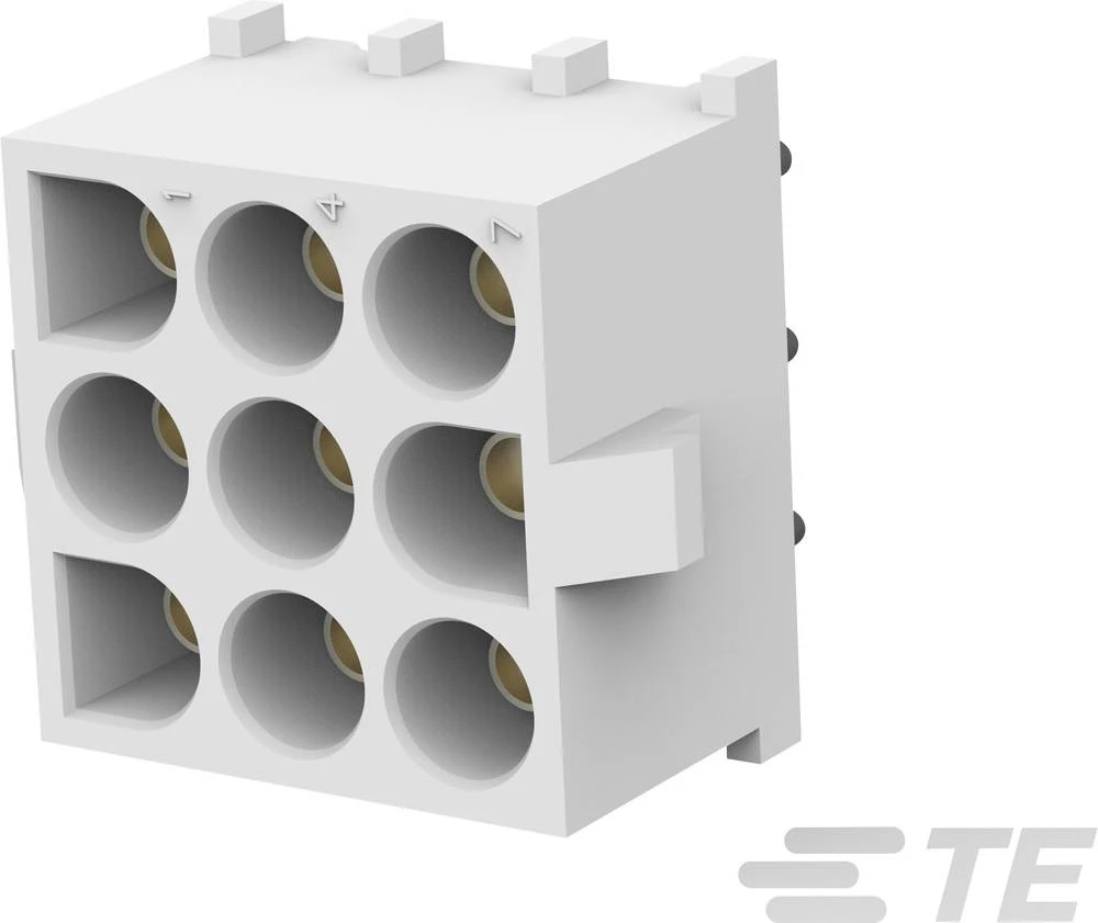 Kućište s muškim kontaktima za tiskanu pločicu MATE-N-LOK ukupan broj polova: 9 TE Connectivity 350835-4 mjere rastera: 6.35 mm slika