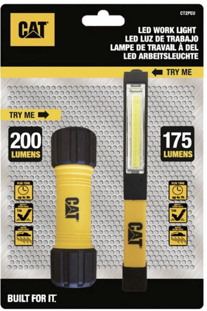 LED radna svjetiljka, mini džepna svjetiljka s kopčom za remen, s magnetskim držačem, podesiva CAT CT2PEU na baterije 150 lm 7 h slika