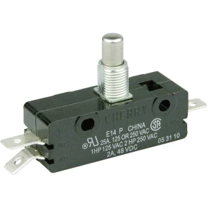Mikro prekidač 250 V/AC 25 A 1 x uklop/(uklop) Cherry Switches E14-00M tipkalni 1 kom. slika