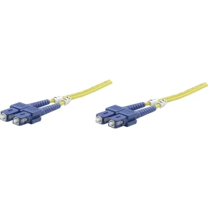 Staklena vlakna Svjetlovodi Priključni kabel [1x Muški konektor SC - 1x Muški konektor SC] 9/125 µ Singlemode OS2 2 m Inte slika