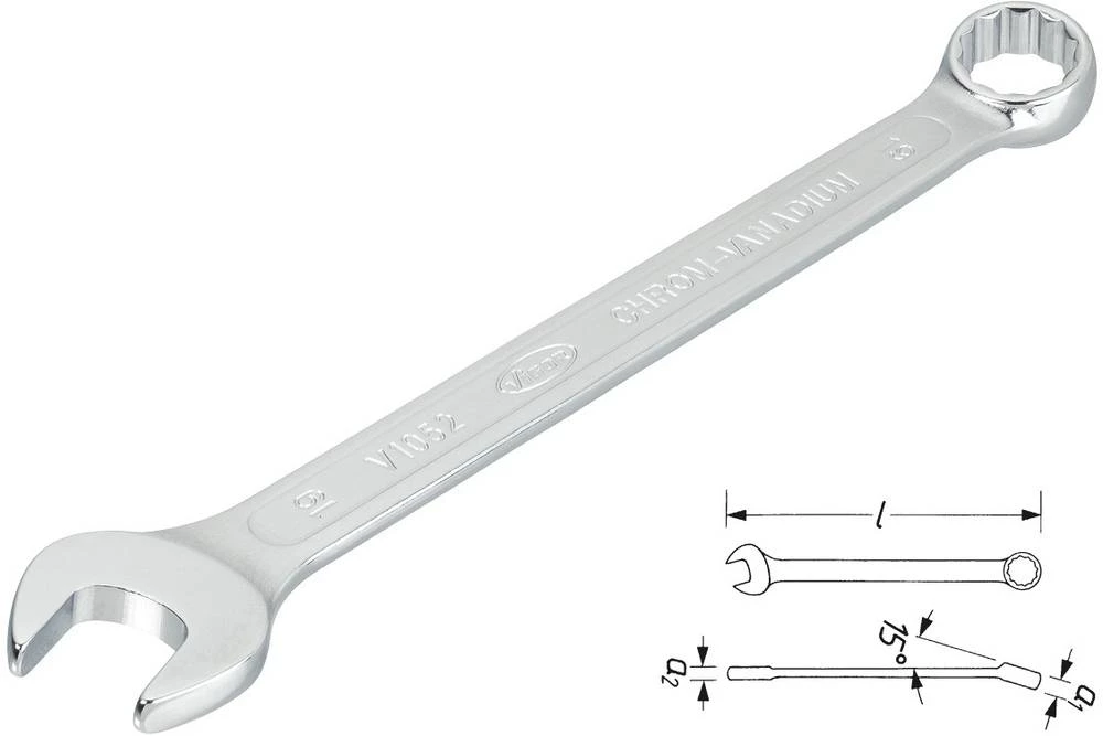 Okasto-viličasti ključ 36 mm DIN 3113, ISO 7738 Vigor V1679 slika