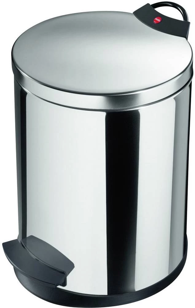 Kanta za smeće 13 l Hailo T2 M (promjer x V) 270 mm x 375 mm nehrđajući čelik, nožna pedala 1 kom. slika