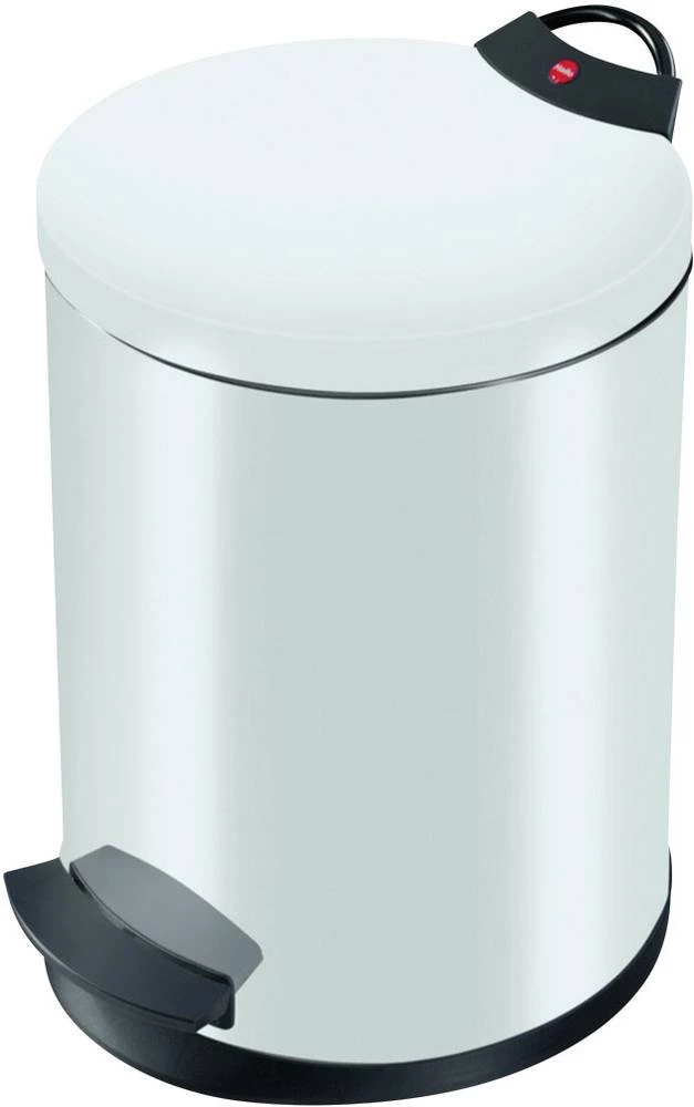 Kanta za smeće 13 l Hailo T2 M (promjer x V) 270 mm x 375 mm bijele boje, nožna pedala 1 kom. slika