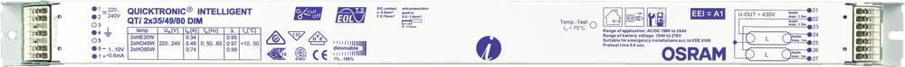 OSRAM predsklopni uređaj za svjetiljke QTIDALI 2X35/49/80 DIMUNV1 4050300870441 slika