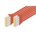 Digitus DK-1644-A-020-R-10 RJ45 mrežni kabel, Patch kabel CAT 6a S/FTP 2.00 m crvena 1 St.