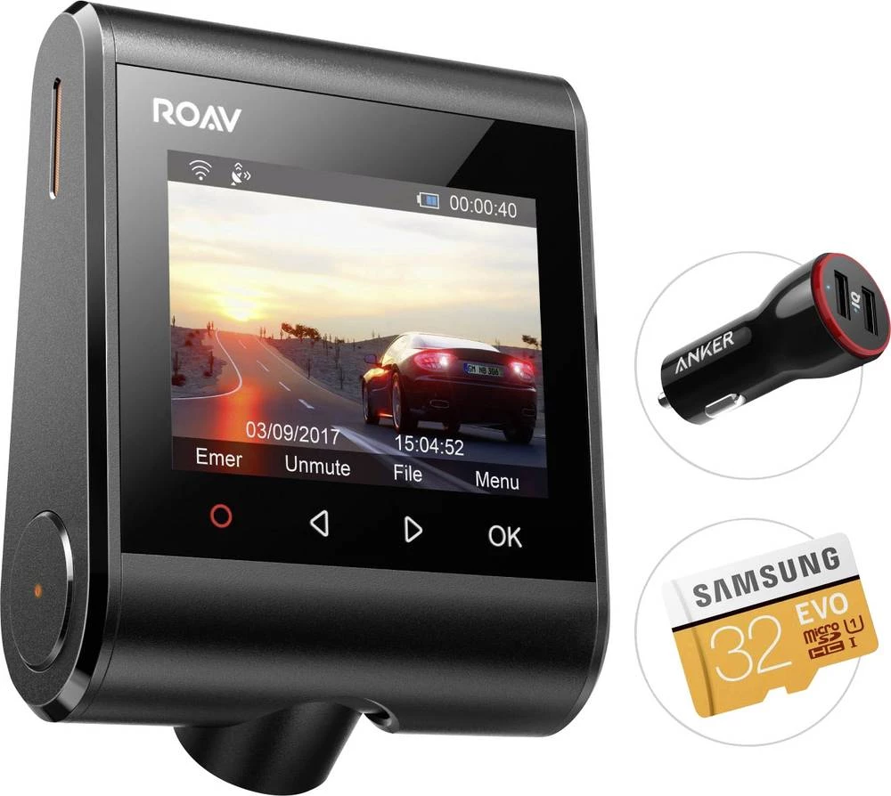 Anker Dashcam sa GPS-om, ROAV - C1 Pro Dash Cam - Black slika