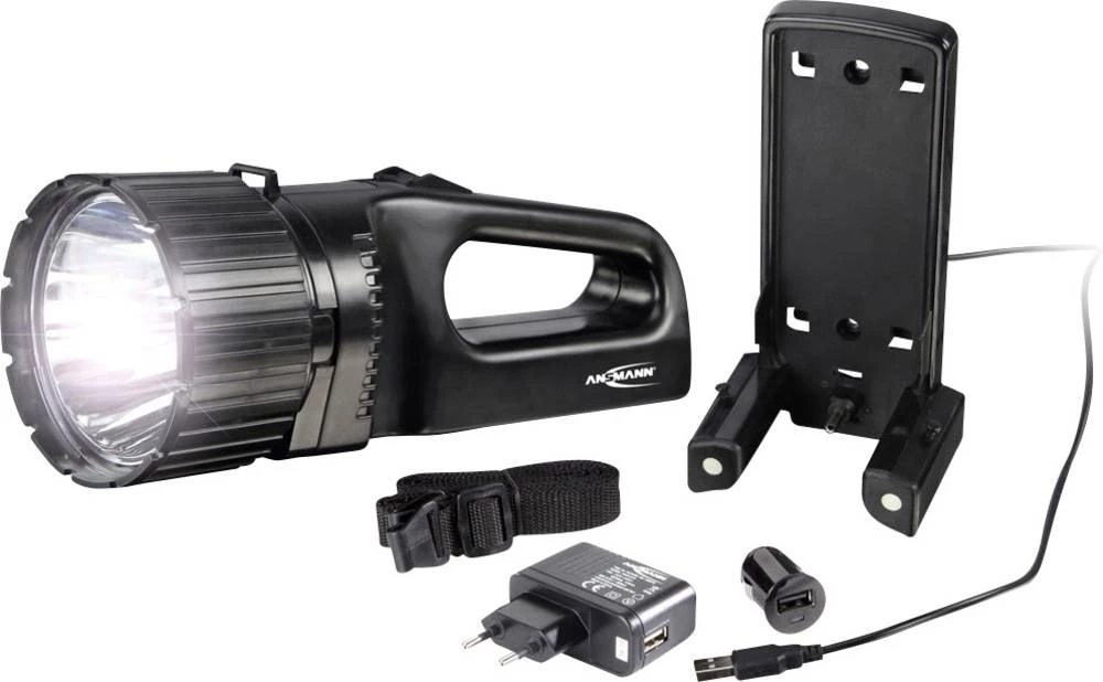 Ansmann 1600-0237 Aku-ručni reflektor AS10 LED Set Crna LED 32 h slika
