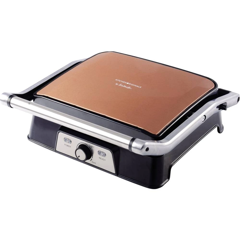 Električan, Roštilj ploča Kontakt roštilj TKG Team Kalorik TKG COG 1050 CO Sklopivi Bakrena slika