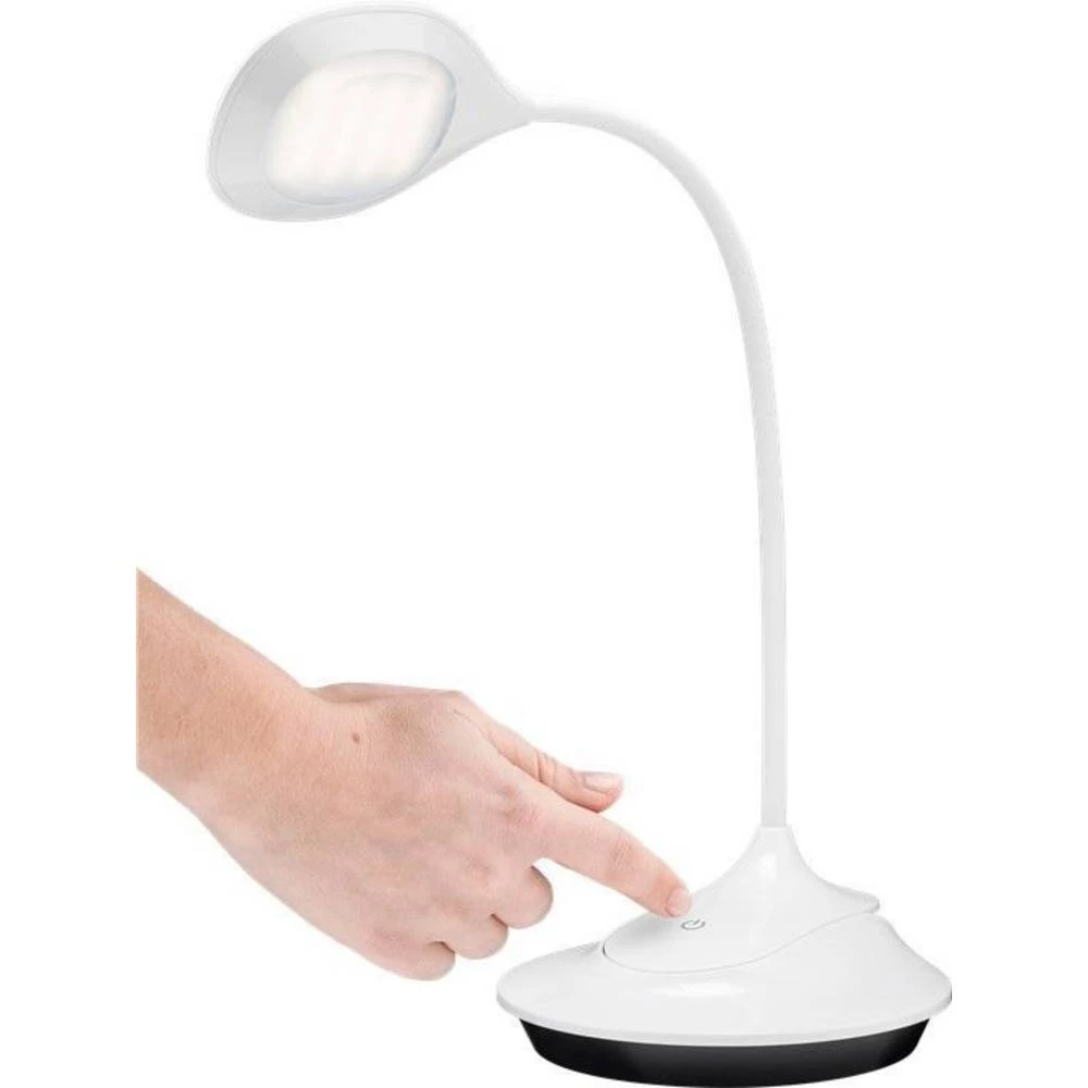 LED stolna svjetiljka sa stezaljkom 4.5 W Neutralno-bijela Goobay Base + Clip 55496 Bijela slika