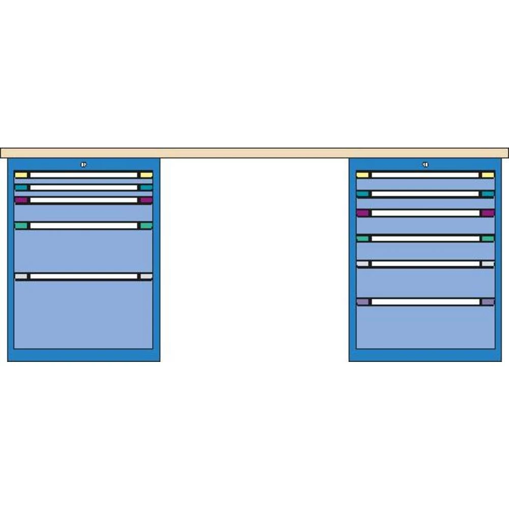 Thur-Metall 84582333_1717 radna tezga (Š x V x d) 2000 x 840 x 700 mm slika