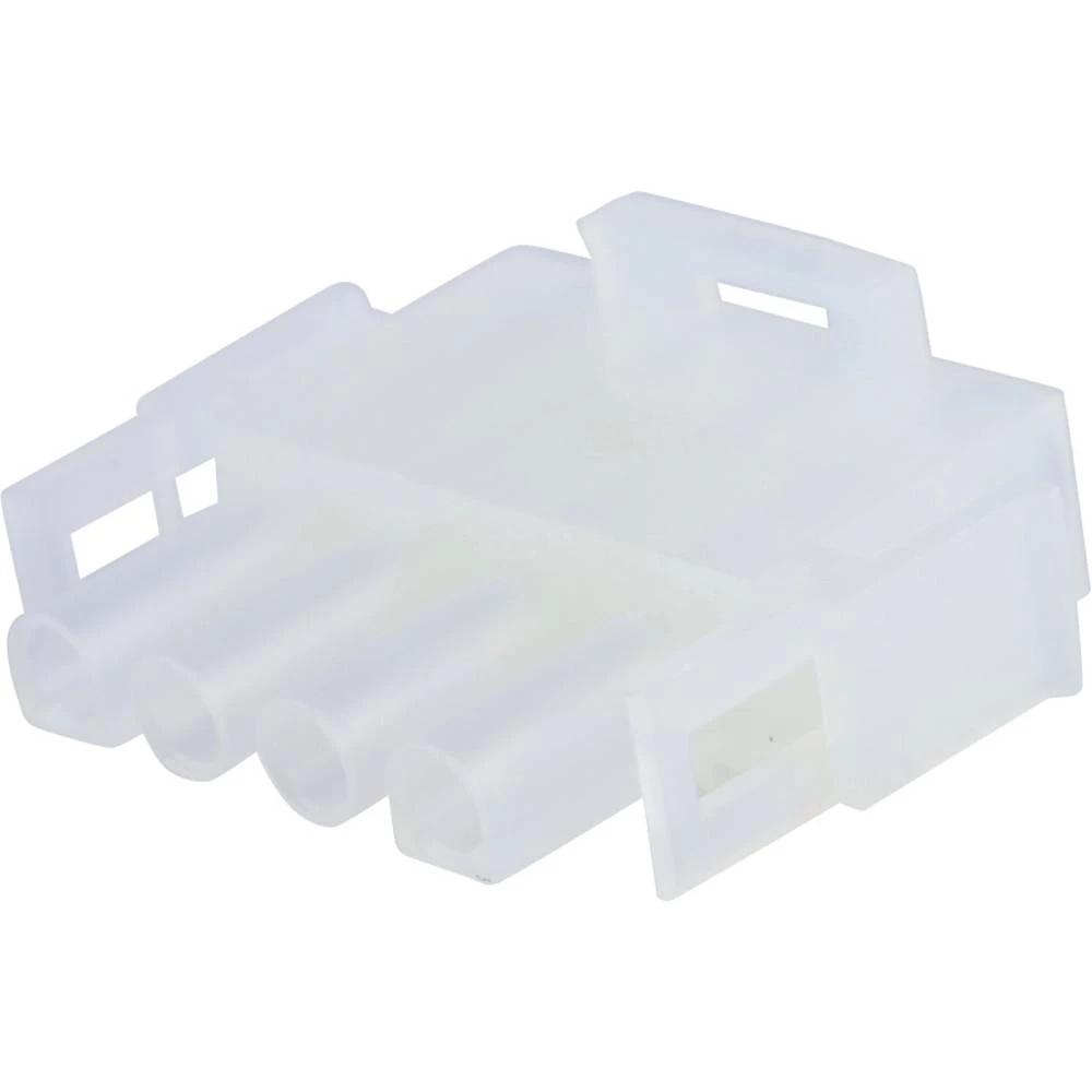 Molex 50841040 2.13mm Diameter MLX Power Crimp Housing Plug, 4 Circuits, Natural slika