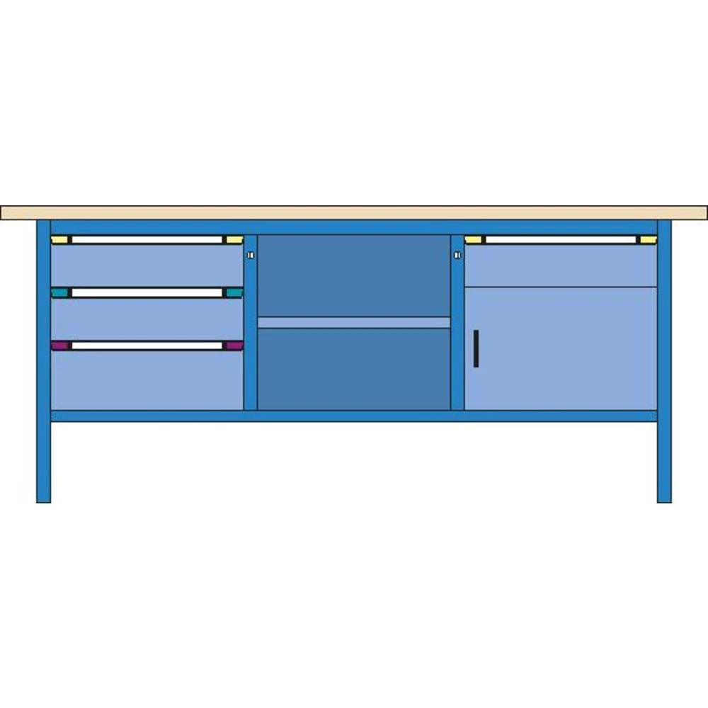 Thur-Metall 64836333_1333 radna tezga (Š x V x d) 2000 x 845 x 700 mm slika