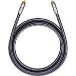 Oehlbach Cinch Audio Priključni kabel [1x Muški cinch konektor - 1x Muški cinch konektor] 6.60 m Crna pozlaćeni kontakti
